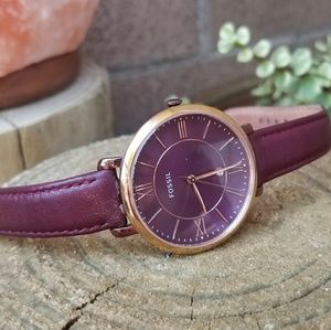 🍷Wine color FOSSIL watch⌚